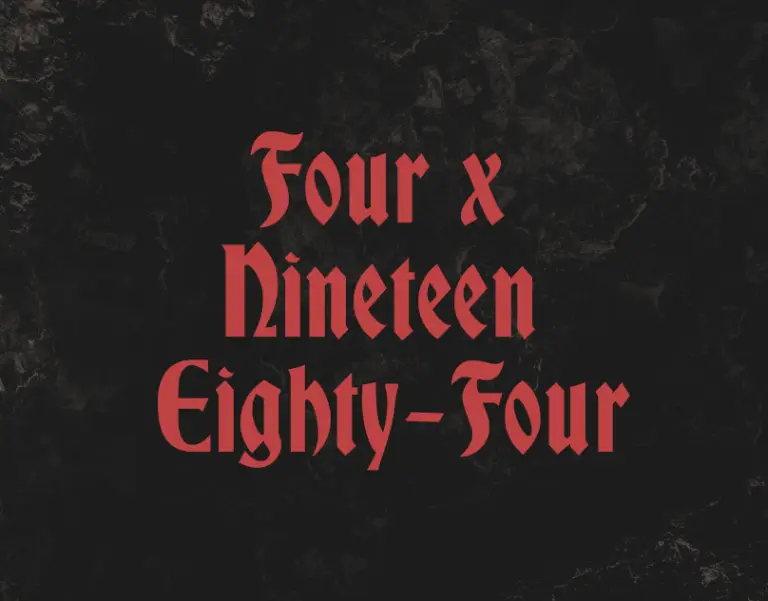 1984 okładka