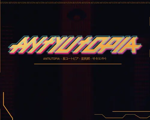 Projekt plakatu i opakowania płyty Antyutopia